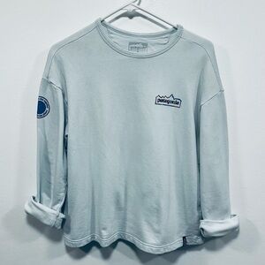 Patagonia Light Blue Sweatshirt Womens Size large!